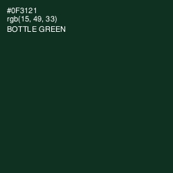 #0F3121 - Bottle Green Color Image